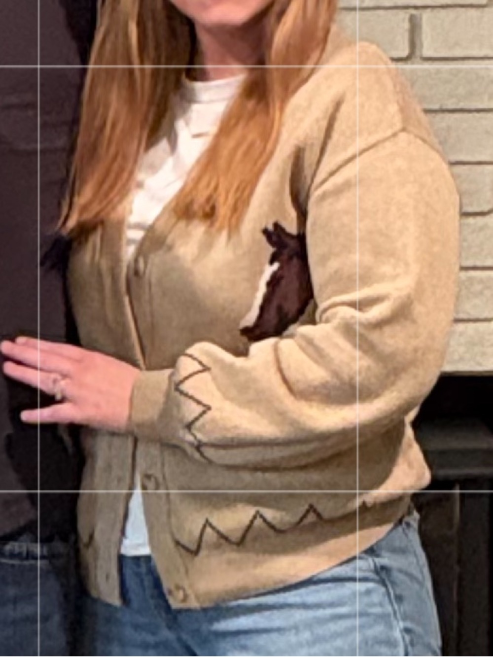Old Navy Beige/Tan Open Knit Cardigan - Picture 4 of 4